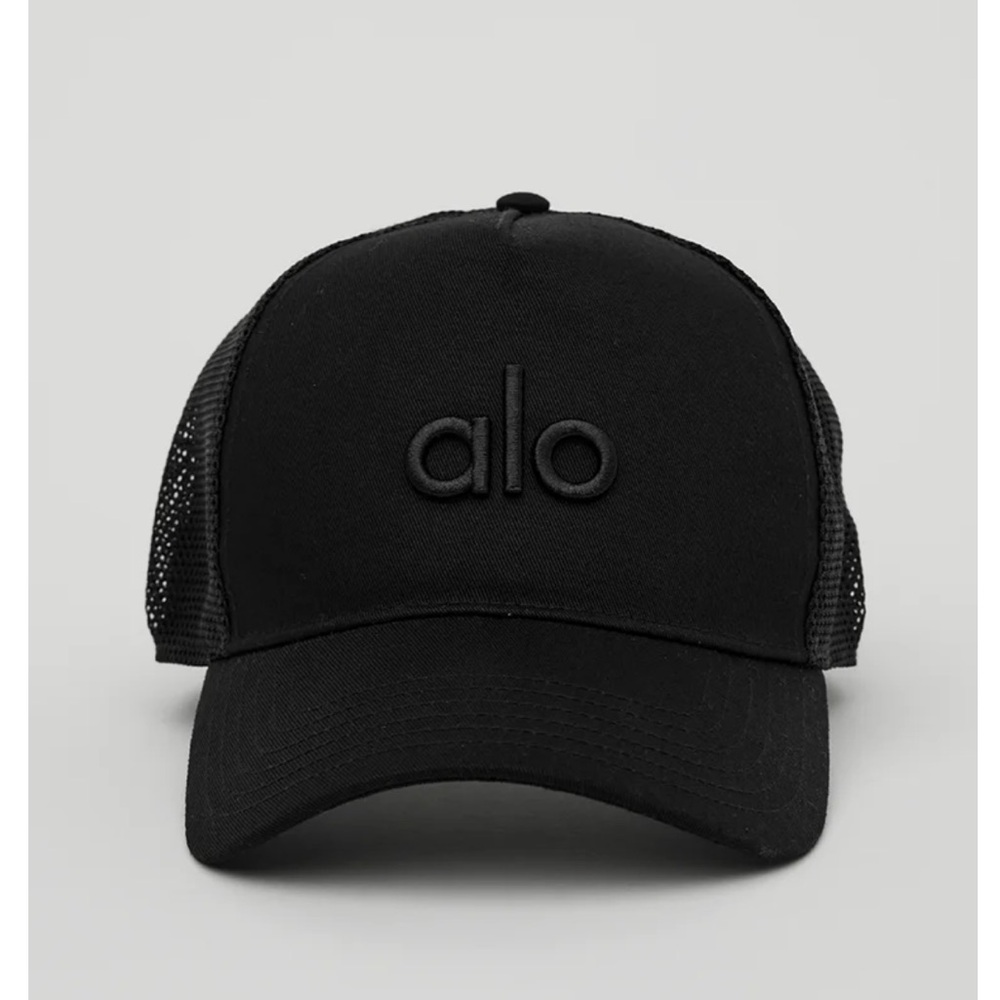 Alo black trucker hat
